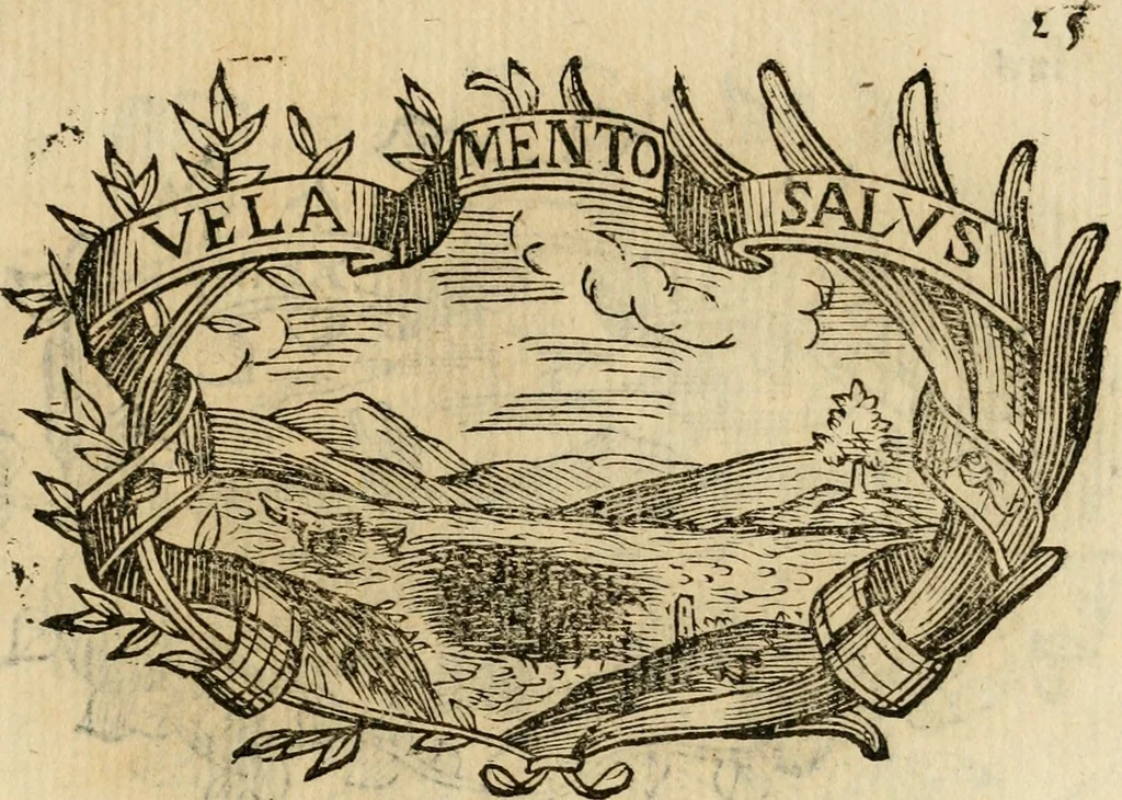 An illustration from Imprese dell' Offitioso, accademico intronato, 1628, leaf 300