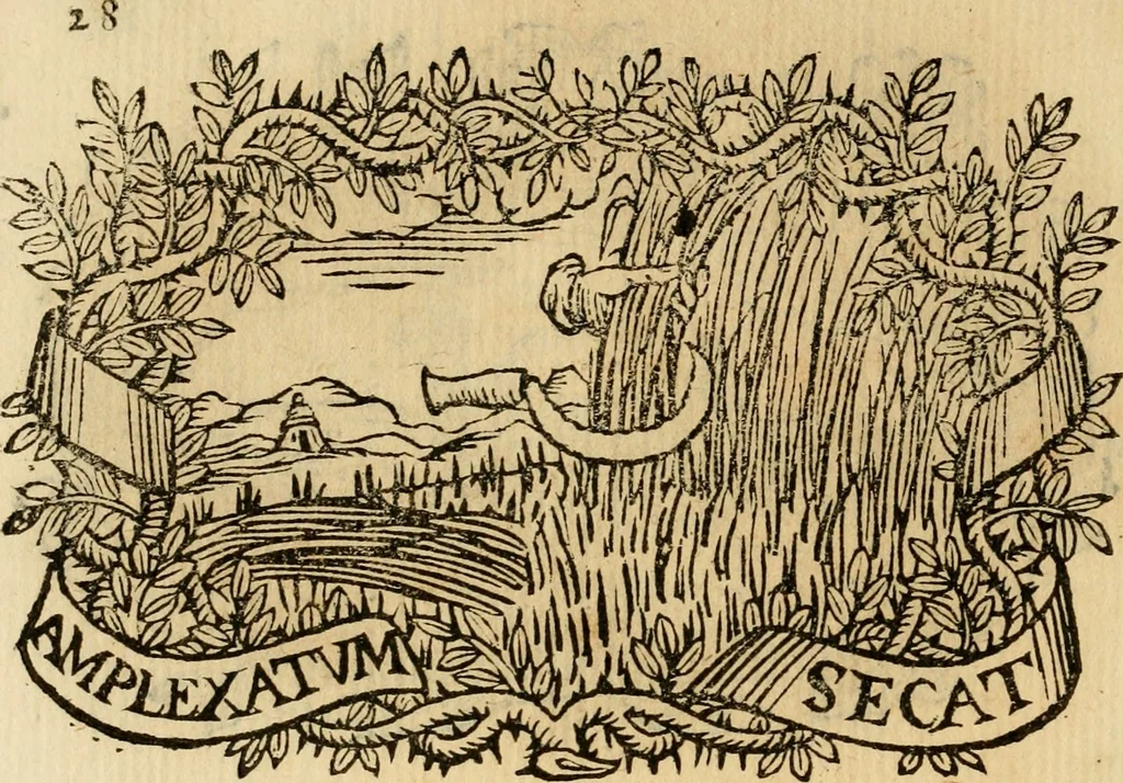 An illustration from Imprese dell' Offitioso, accademico intronato, 1628, leaf 303