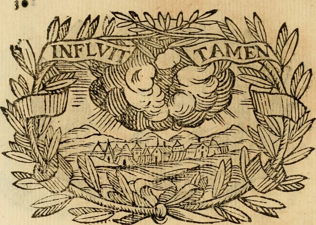 An illustration from Imprese dell' Offitioso, accademico intronato, 1628, leaf 305
