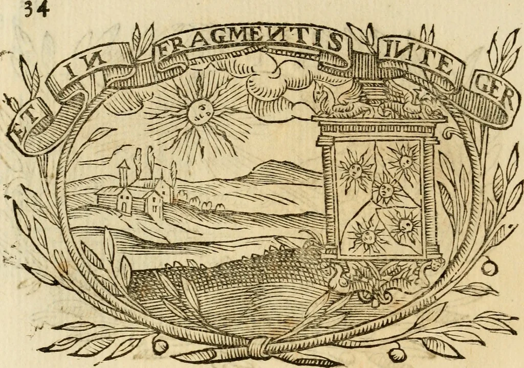 An illustration from Imprese dell' Offitioso, accademico intronato, 1628, leaf 311