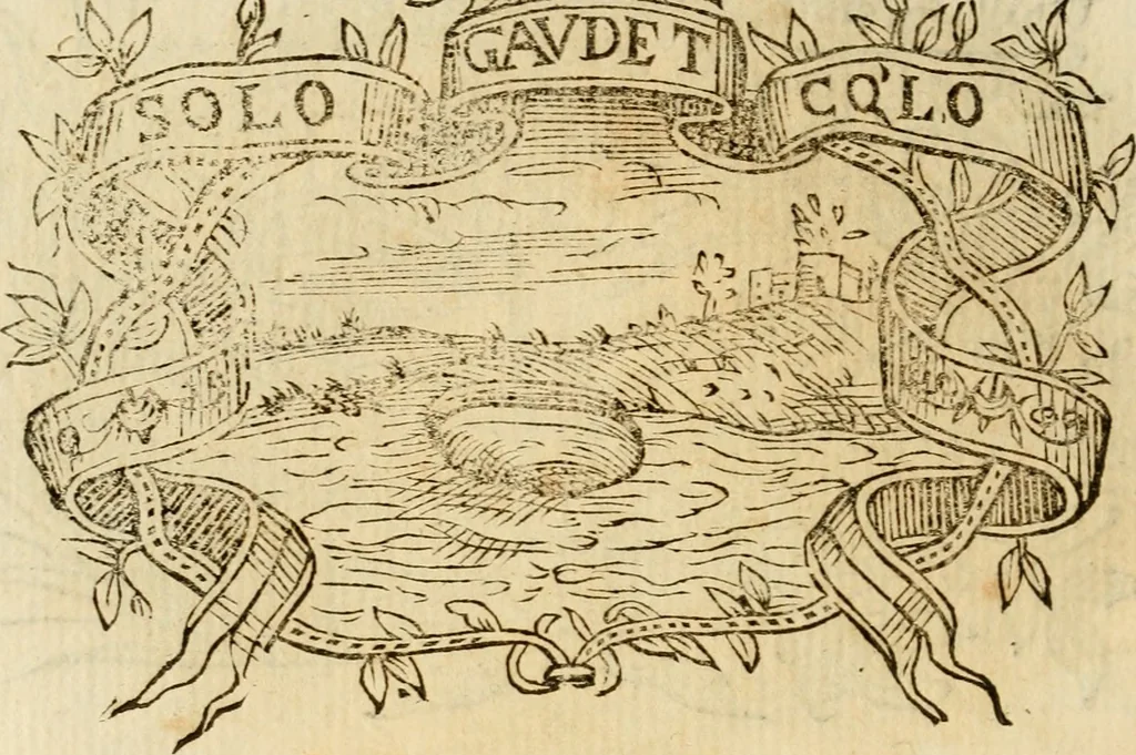 An illustration from Imprese dell' Offitioso, accademico intronato, 1628, leaf 313