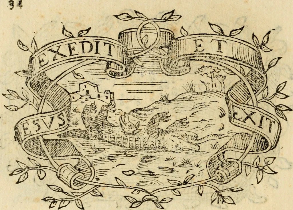 An illustration from Imprese dell' Offitioso, accademico intronato, 1628, leaf 317