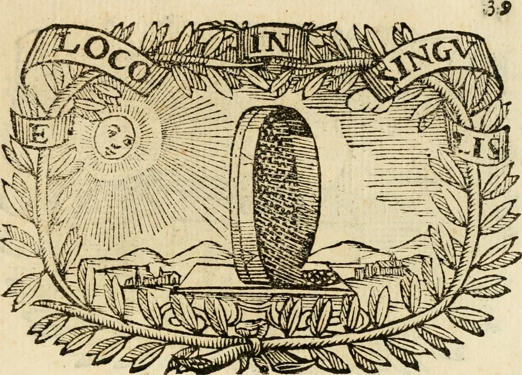 An illustration from Imprese dell' Offitioso, accademico intronato, 1628, leaf 320