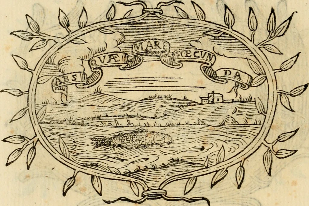 An illustration from Imprese dell' Offitioso, accademico intronato, 1628, leaf 329