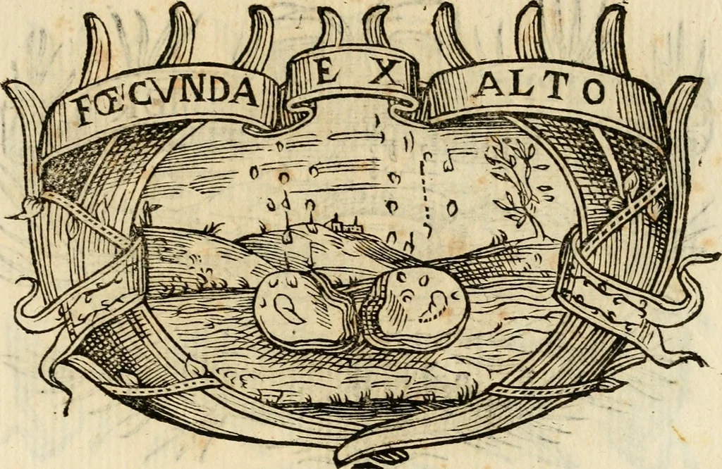 An illustration from Imprese dell' Offitioso, accademico intronato, 1628, leaf 330
