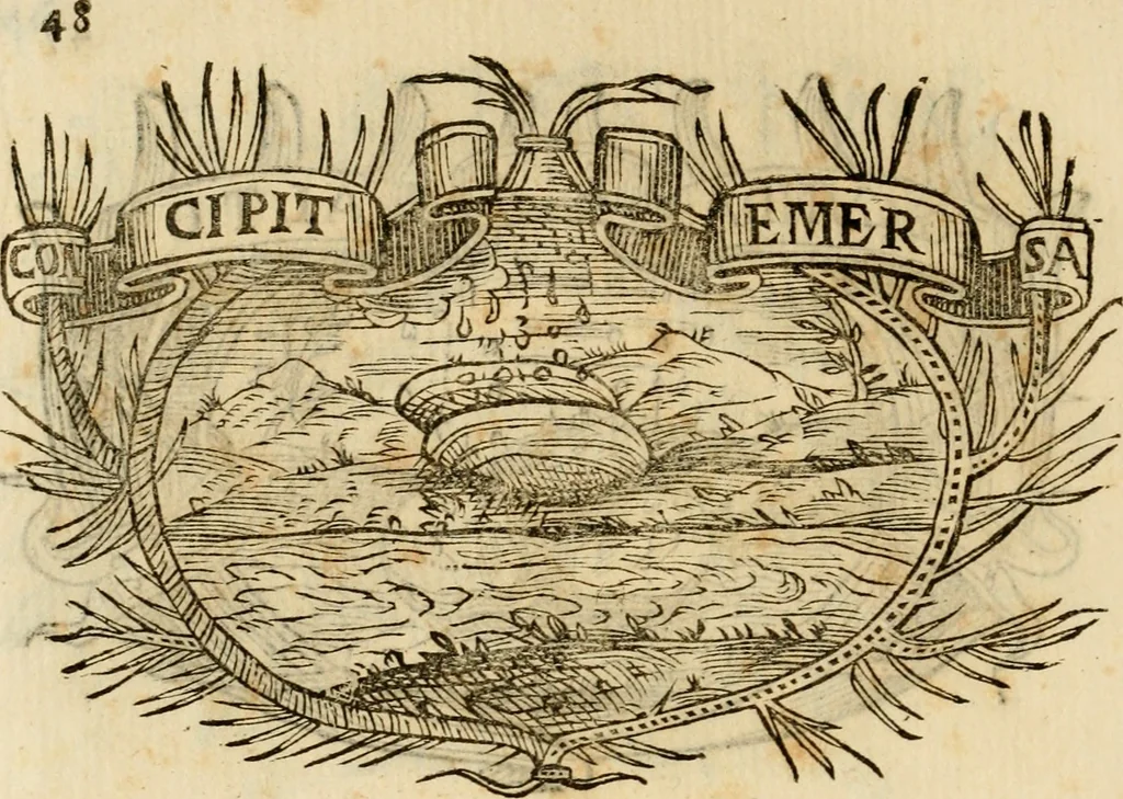 An illustration from Imprese dell' Offitioso, accademico intronato, 1628, leaf 331