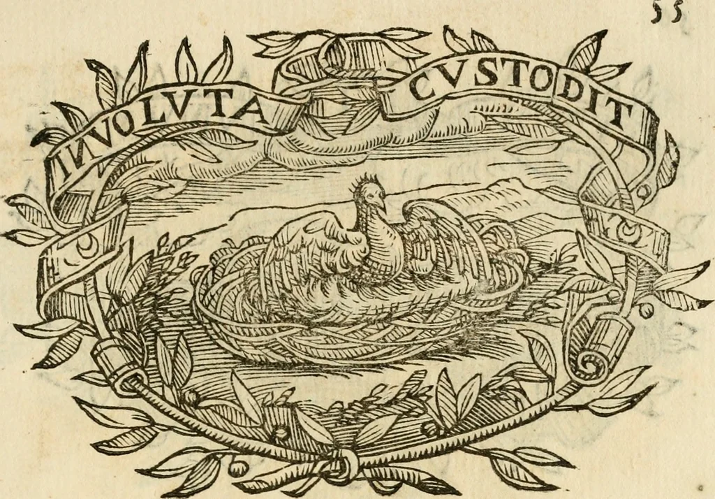 An illustration from Imprese dell' Offitioso, accademico intronato, 1628, leaf 338