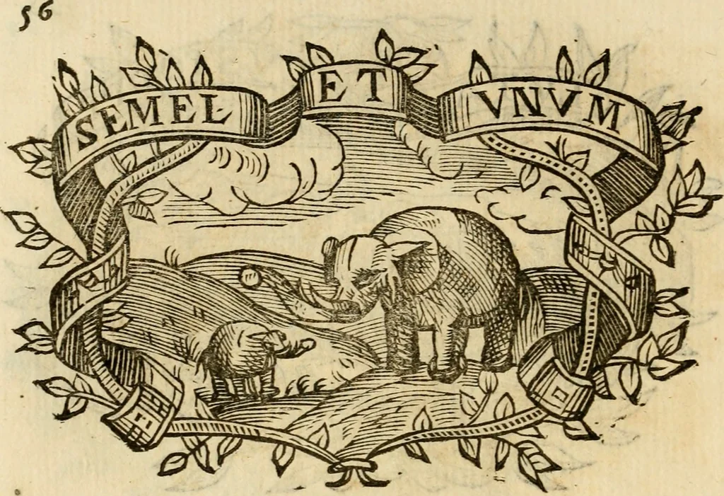 An illustration from Imprese dell' Offitioso, accademico intronato, 1628, leaf 339