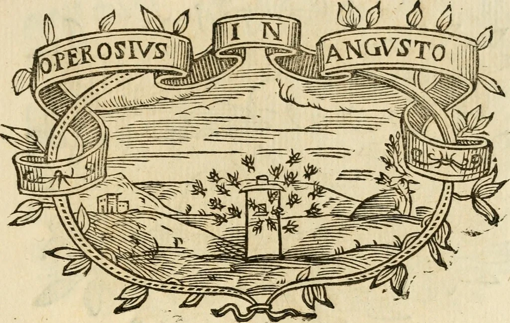 An illustration from Imprese dell' Offitioso, accademico intronato, 1628, leaf 340