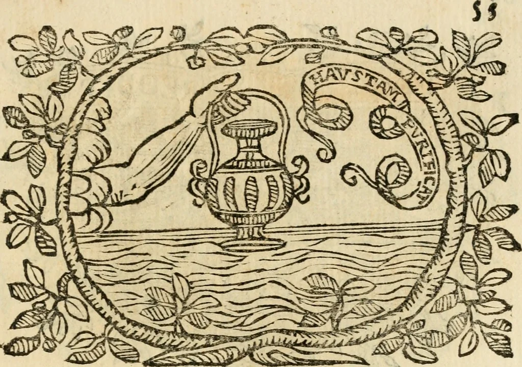 An illustration from Imprese dell' Offitioso, accademico intronato, 1628, leaf 346