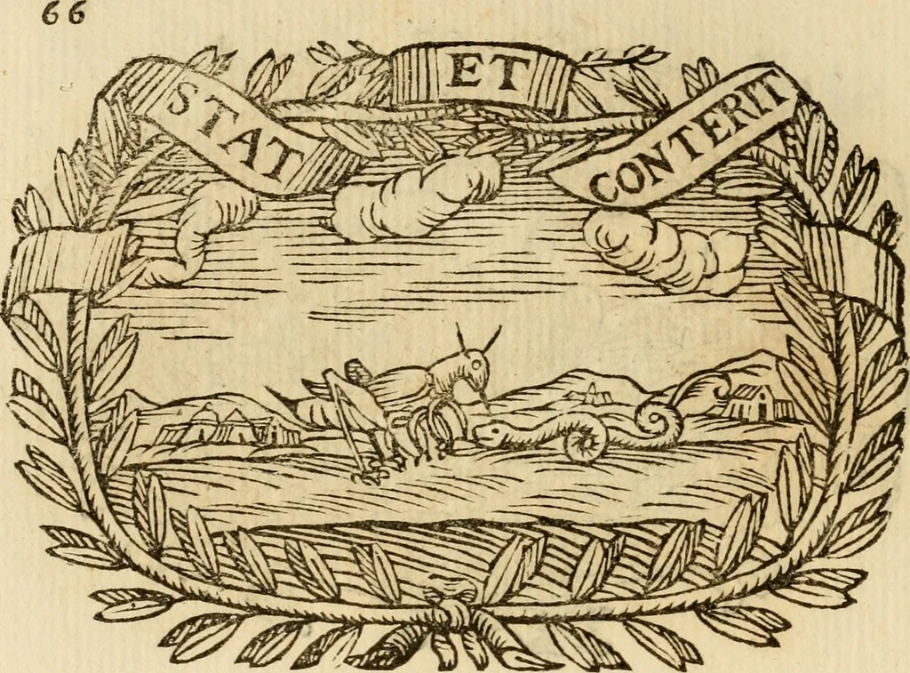 An illustration from Imprese dell' Offitioso, accademico intronato, 1628, leaf 349