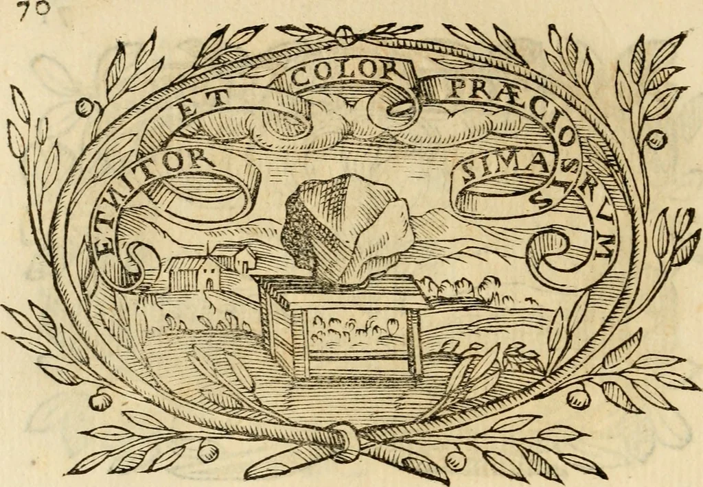 An illustration from Imprese dell' Offitioso, accademico intronato, 1628, leaf 355