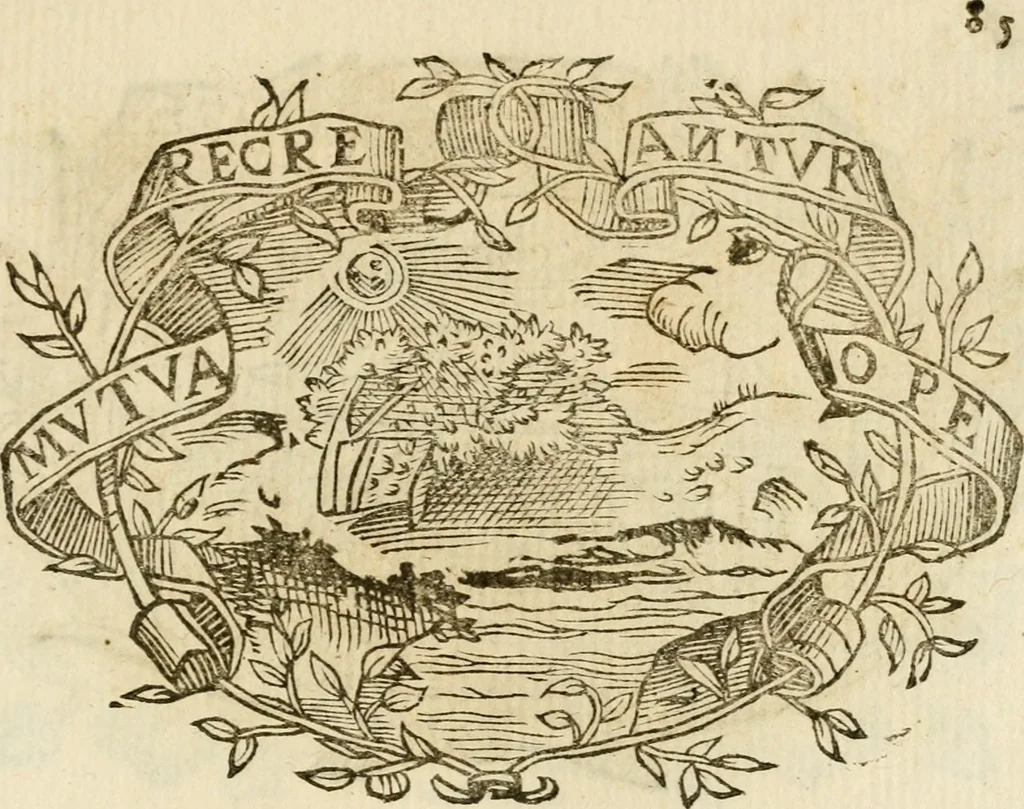 An illustration from Imprese dell' Offitioso, accademico intronato, 1628, leaf 360