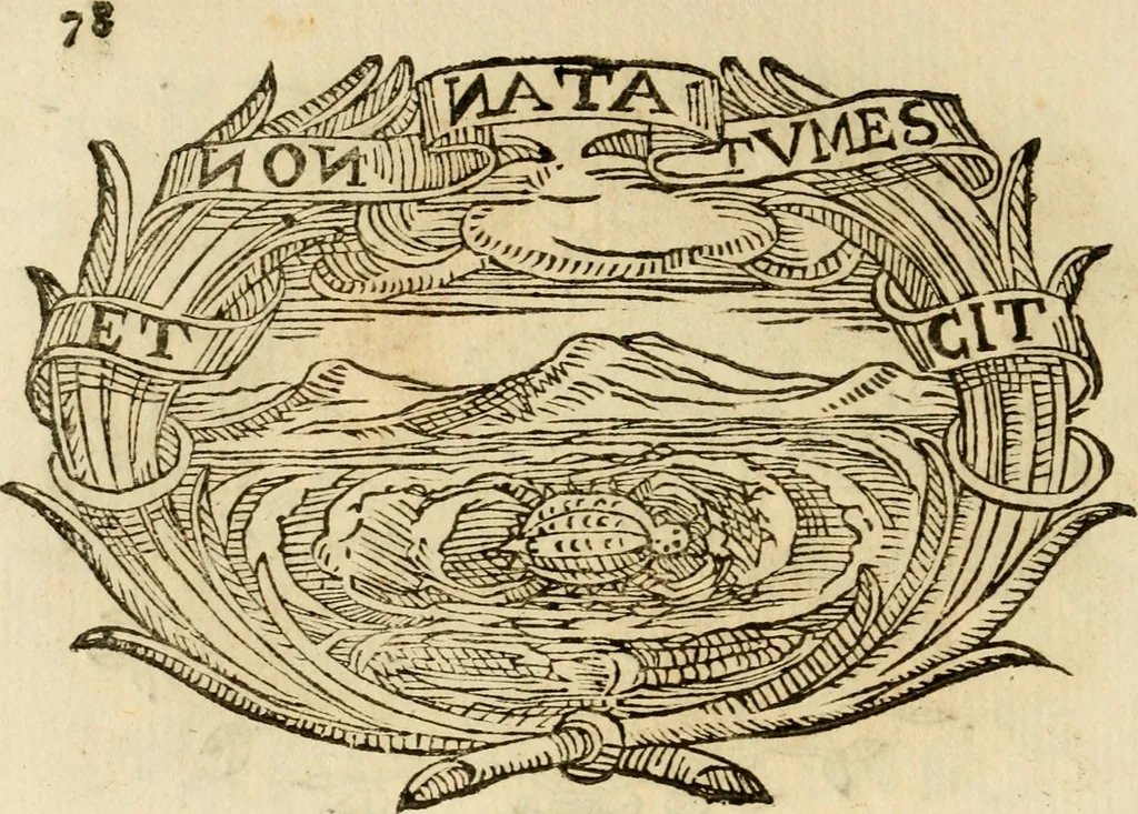 An illustration from Imprese dell' Offitioso, accademico intronato, 1628, leaf 361