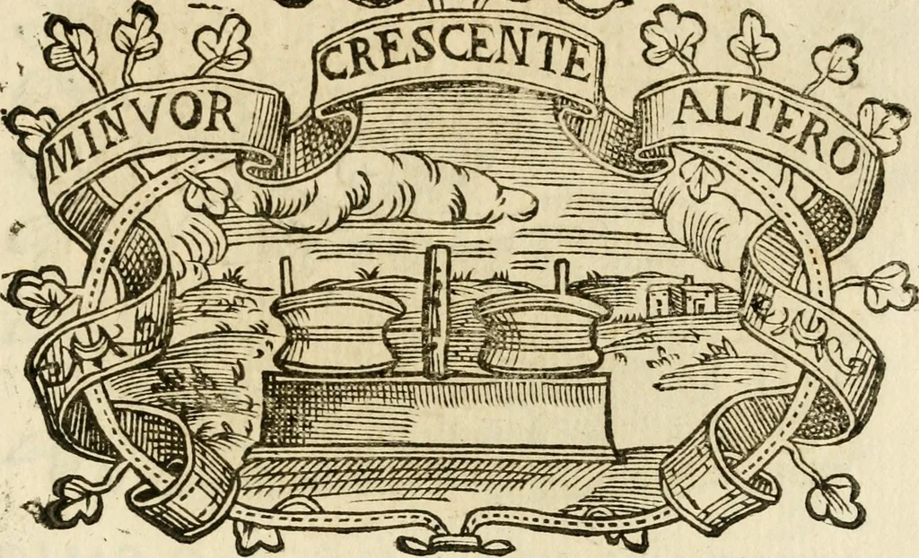 An illustration from Imprese dell' Offitioso, accademico intronato, 1628, leaf 362