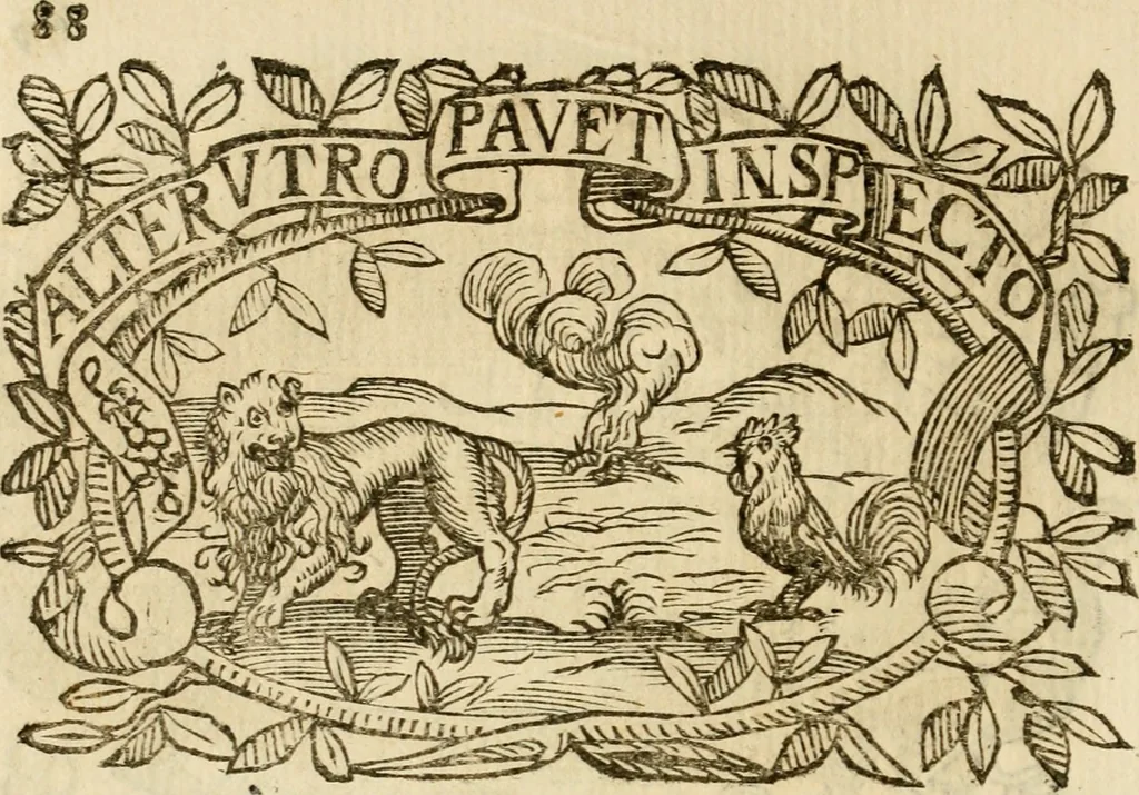 An illustration from Imprese dell' Offitioso, accademico intronato, 1628, leaf 363
