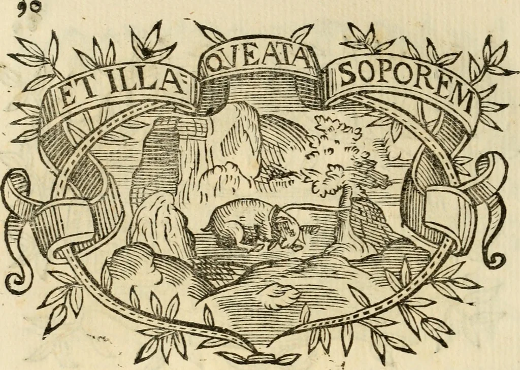 An illustration from Imprese dell' Offitioso, accademico intronato, 1628, leaf 365