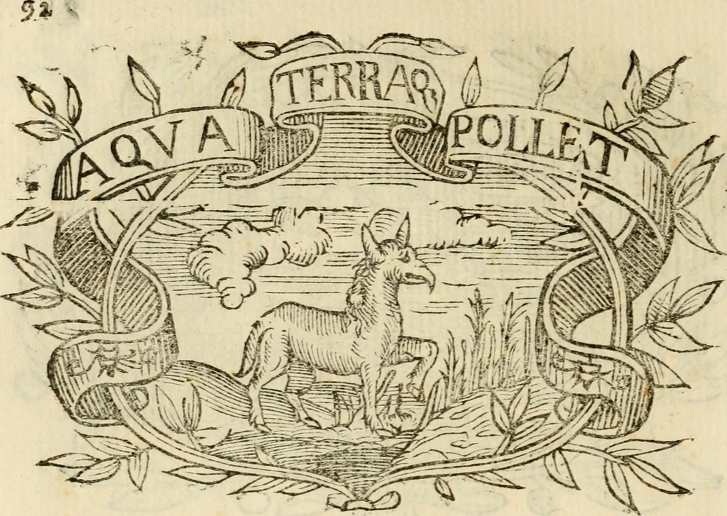 An illustration from Imprese dell' Offitioso, accademico intronato, 1628, leaf 367