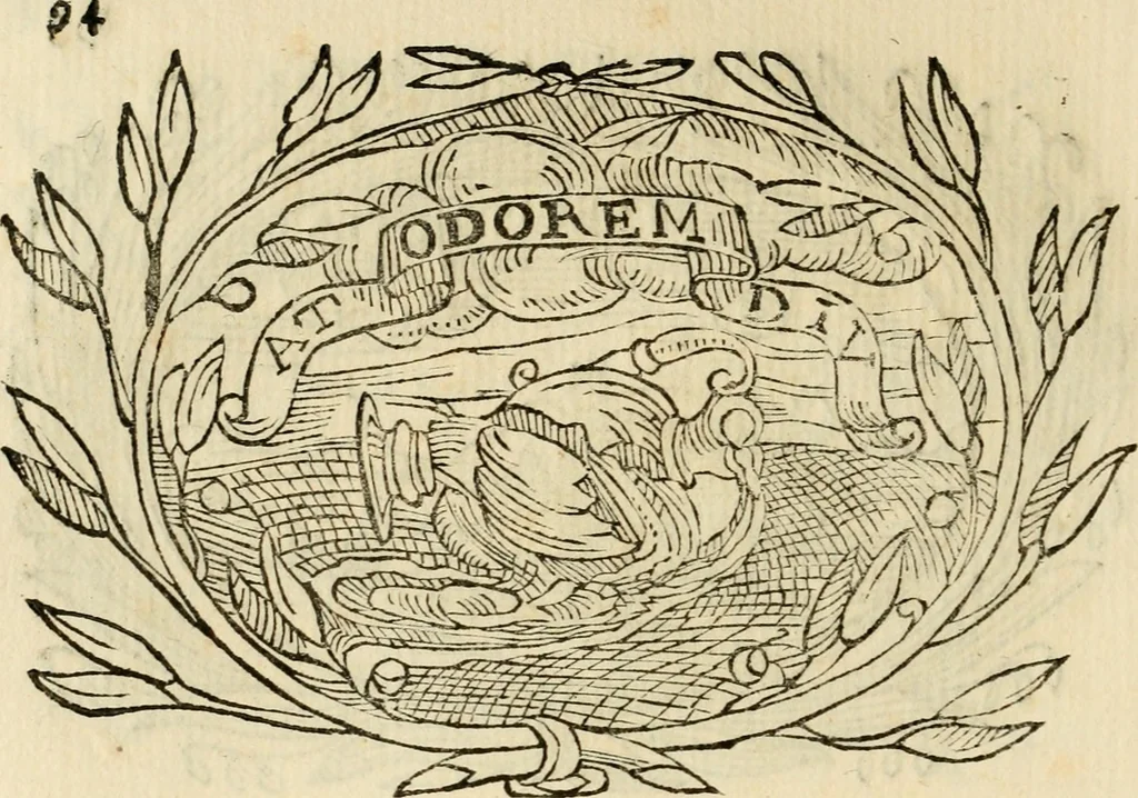 An illustration from Imprese dell' Offitioso, accademico intronato, 1628, leaf 369