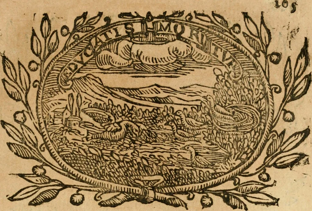 An illustration from Imprese dell' Offitioso, accademico intronato, 1628, leaf 380