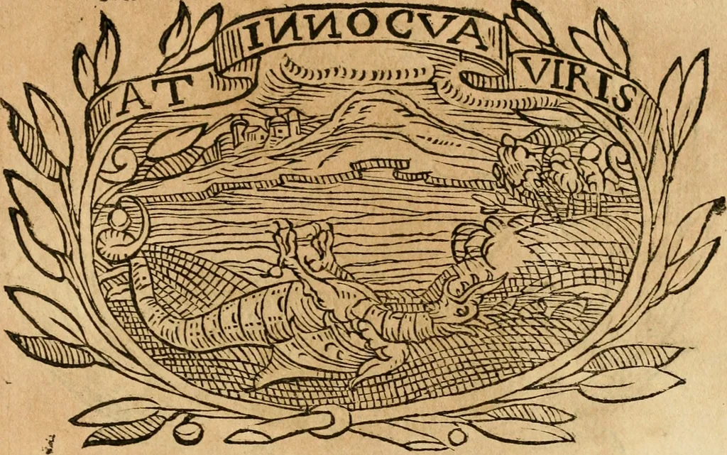An illustration from Imprese dell' Offitioso, accademico intronato, 1628, leaf 382