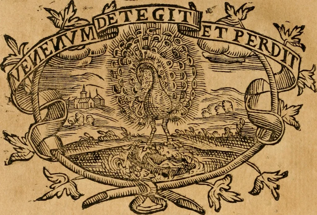 An illustration from Imprese dell' Offitioso, accademico intronato, 1628, leaf 385