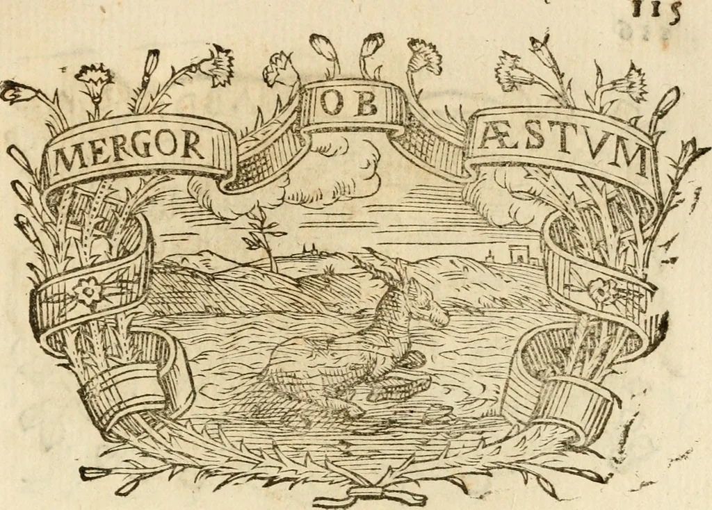 An illustration from Imprese dell' Offitioso, accademico intronato, 1628, leaf 390