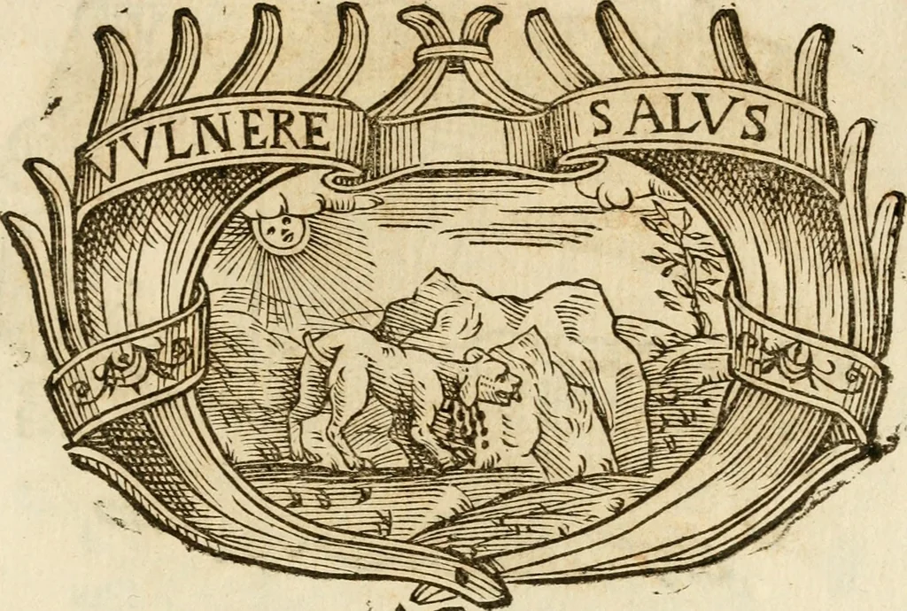 An illustration from Imprese dell' Offitioso, accademico intronato, 1628, leaf 394