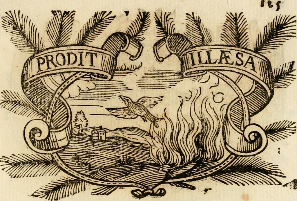 An illustration from Imprese dell' Offitioso, accademico intronato, 1628, leaf 400