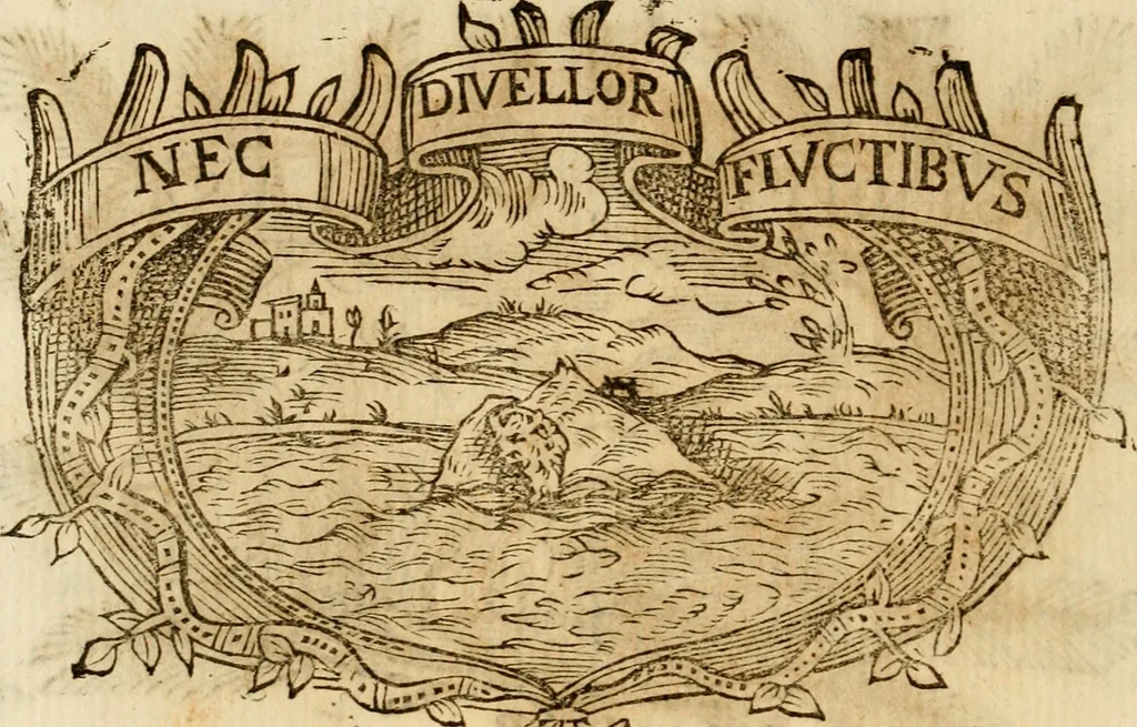 An illustration from Imprese dell' Offitioso, accademico intronato, 1628, leaf 401
