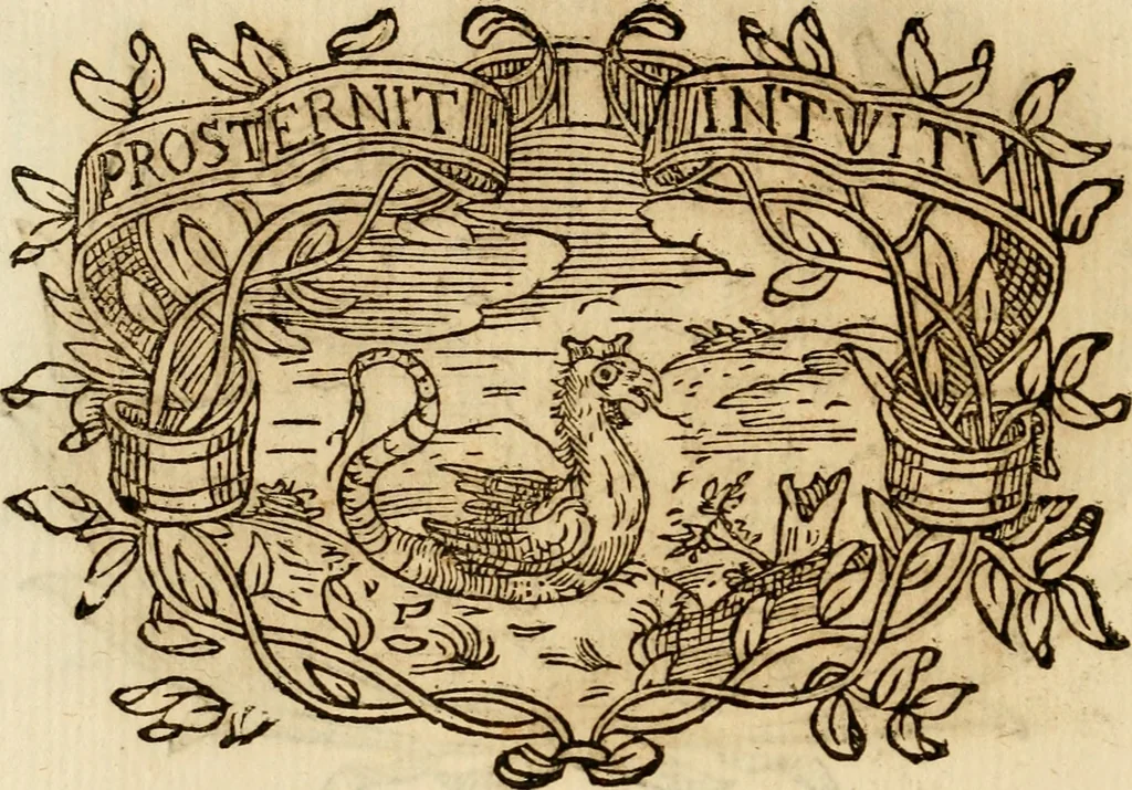 An illustration from Imprese dell' Offitioso, accademico intronato, 1628, leaf 403
