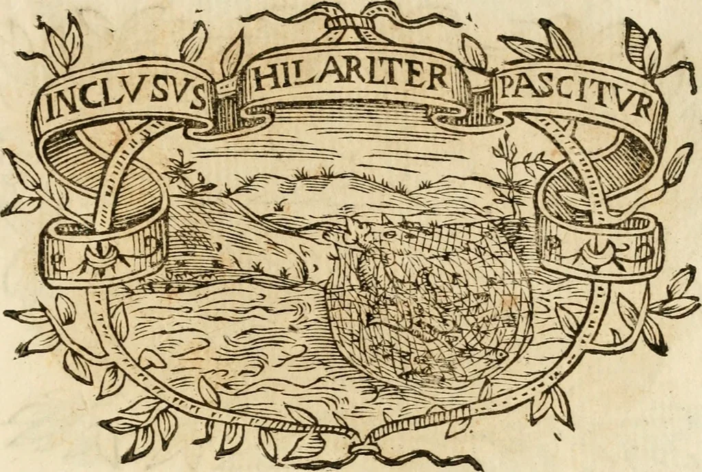 An illustration from Imprese dell' Offitioso, accademico intronato, 1628, leaf 404