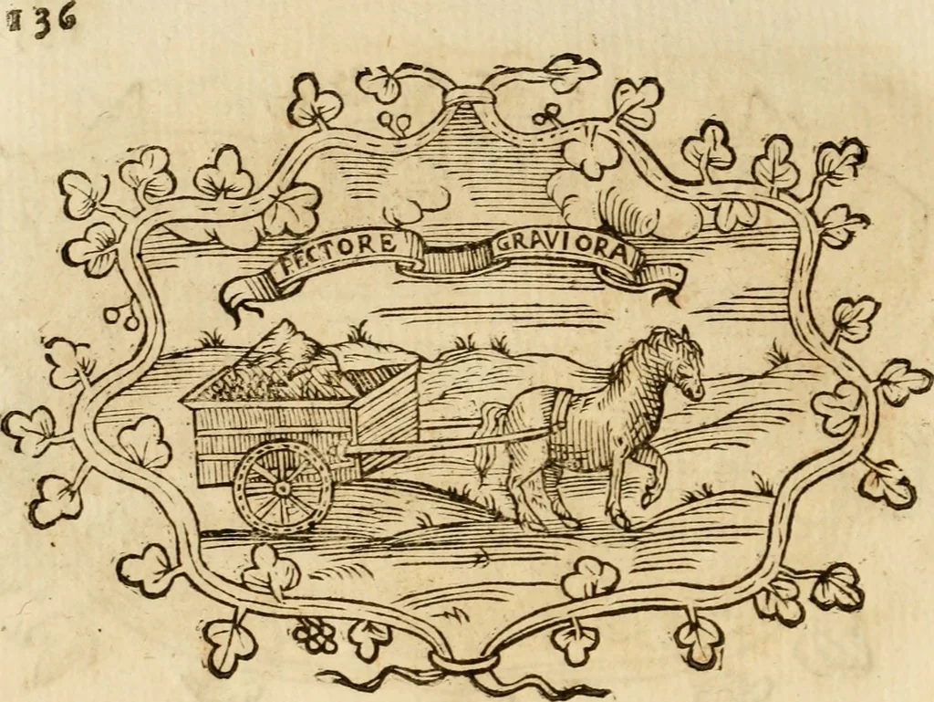 An illustration from Imprese dell' Offitioso, accademico intronato, 1628, leaf 411