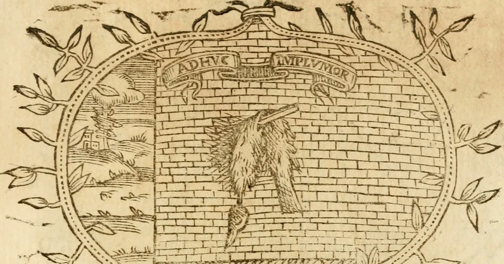 An illustration from Imprese dell' Offitioso, accademico intronato, 1628, leaf 414