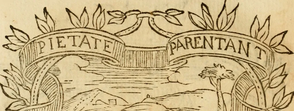 An illustration from Imprese dell' Offitioso, accademico intronato, 1628, leaf 417