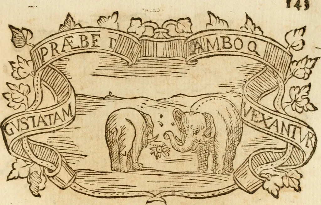 An illustration from Imprese dell' Offitioso, accademico intronato, 1628, leaf 418