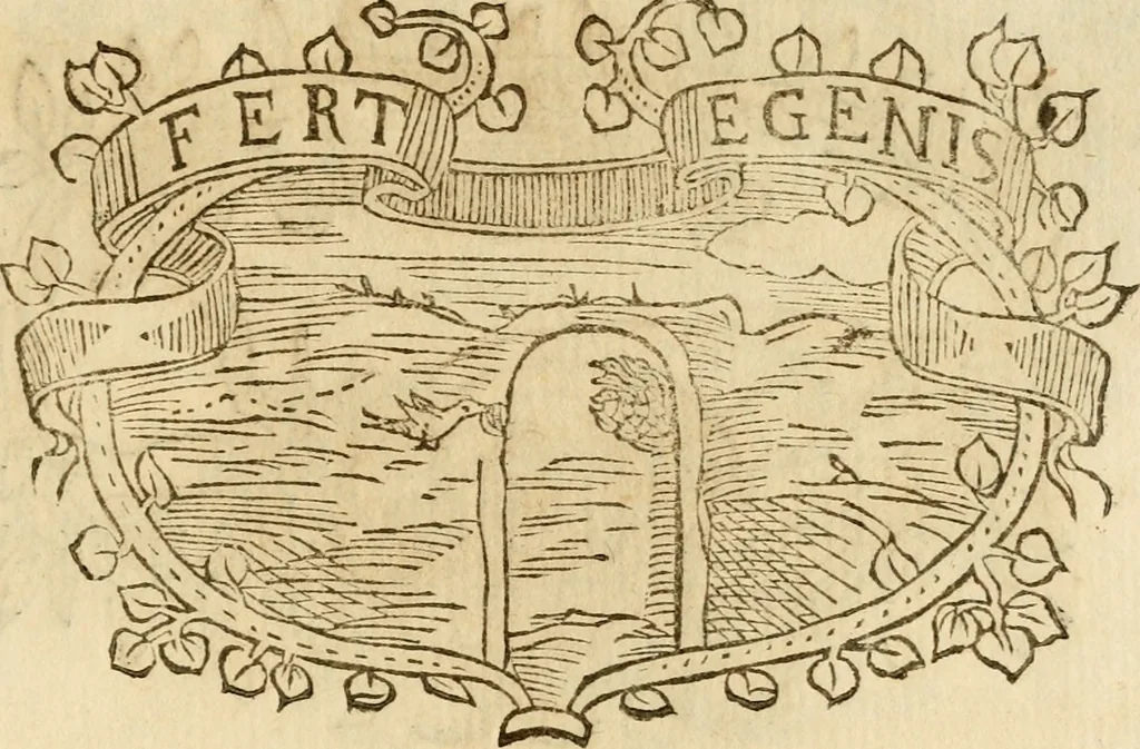 An illustration from Imprese dell' Offitioso, accademico intronato, 1628, leaf 420
