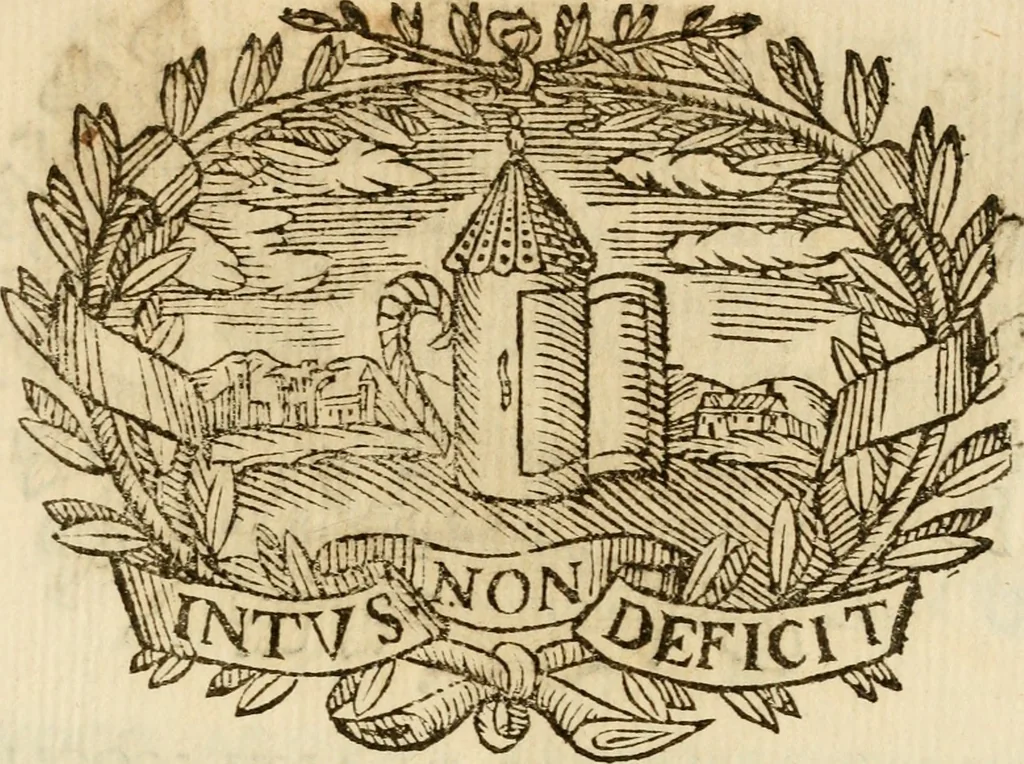 An illustration from Imprese dell' Offitioso, accademico intronato, 1628, leaf 426