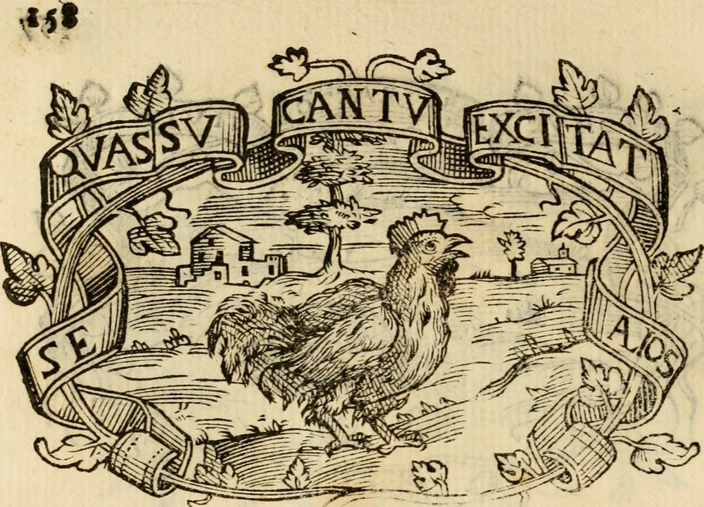 An illustration from Imprese dell' Offitioso, accademico intronato, 1628, leaf 433
