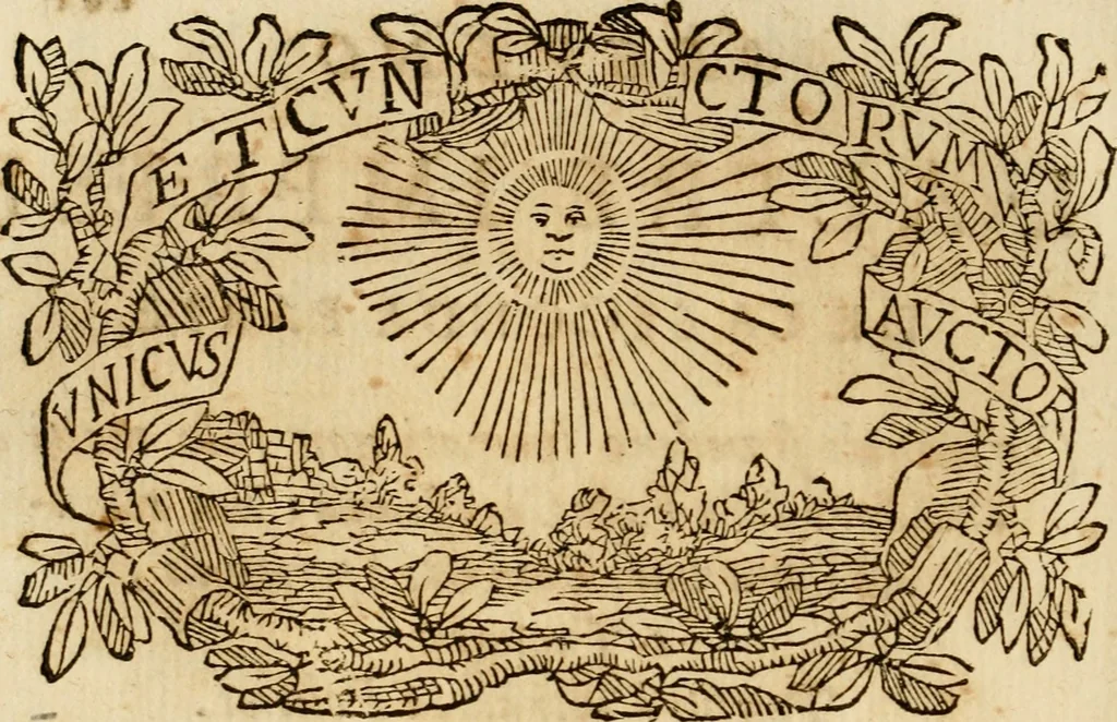 An illustration from Imprese dell' Offitioso, accademico intronato, 1628, leaf 437