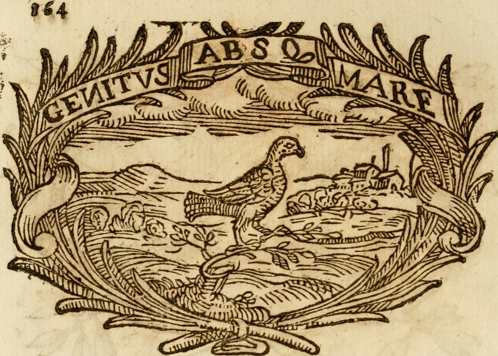 An illustration from Imprese dell' Offitioso, accademico intronato, 1628, leaf 439