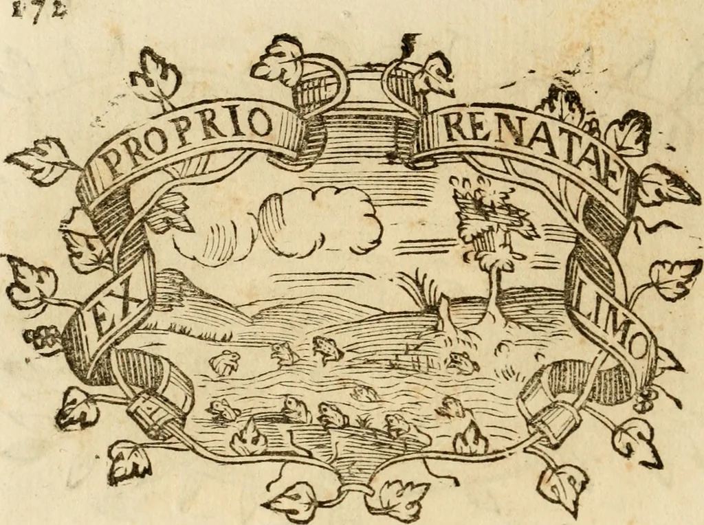 An illustration from Imprese dell' Offitioso, accademico intronato, 1628, leaf 447