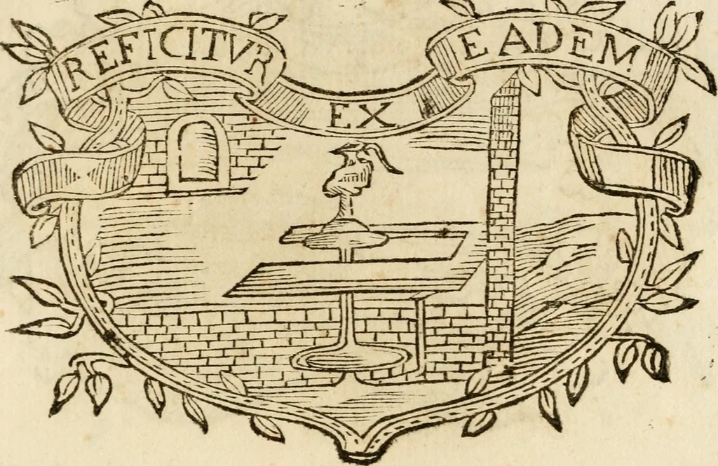 An illustration from Imprese dell' Offitioso, accademico intronato, 1628, leaf 448