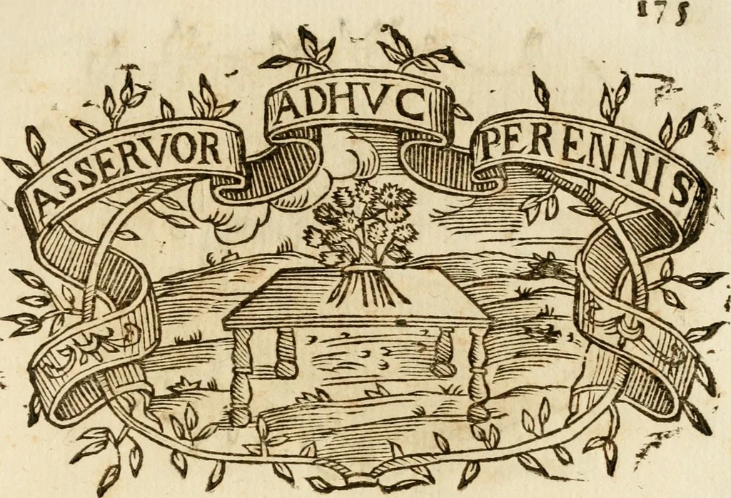 An illustration from Imprese dell' Offitioso, accademico intronato, 1628, leaf 450