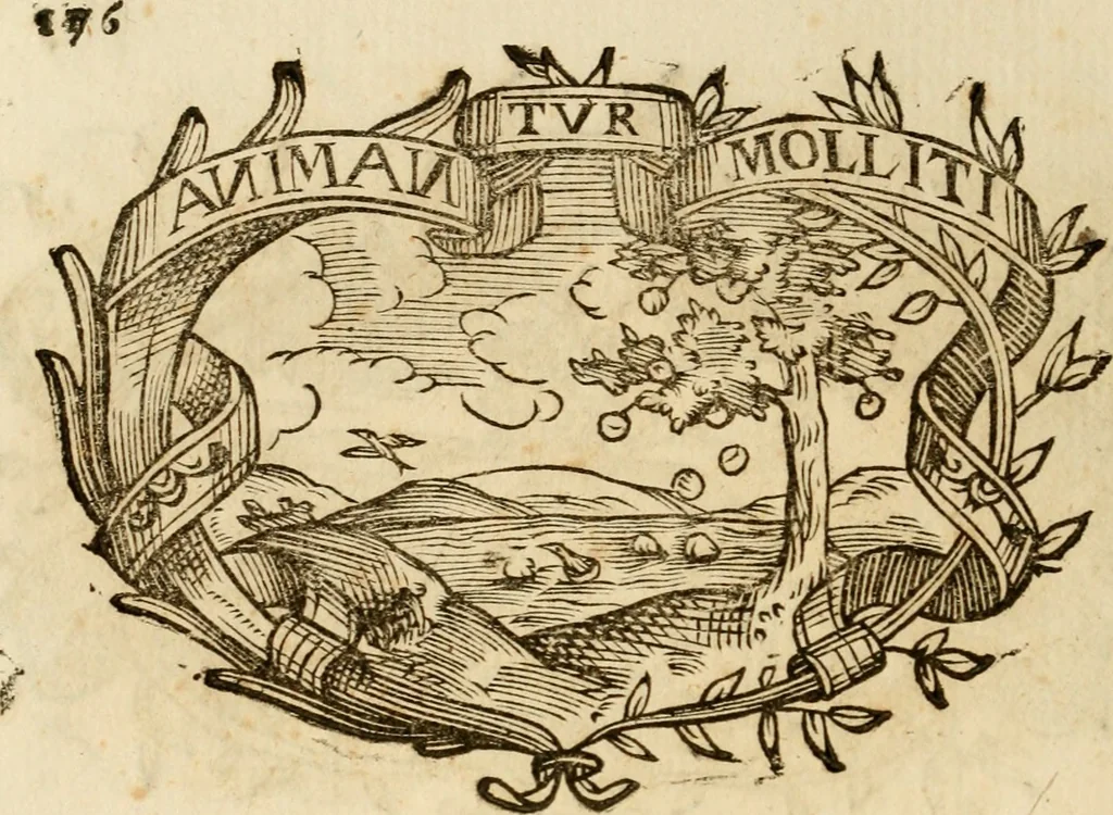 An illustration from Imprese dell' Offitioso, accademico intronato, 1628, leaf 451