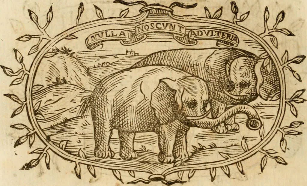 An illustration from Imprese dell' Offitioso, accademico intronato, 1628, leaf 459