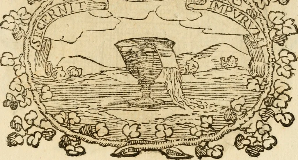An illustration from Imprese dell' Offitioso, accademico intronato, 1628, leaf 464