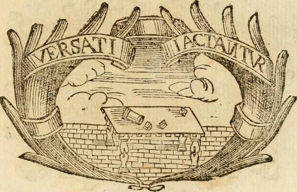 An illustration from Imprese dell' Offitioso, accademico intronato, 1628, leaf 468