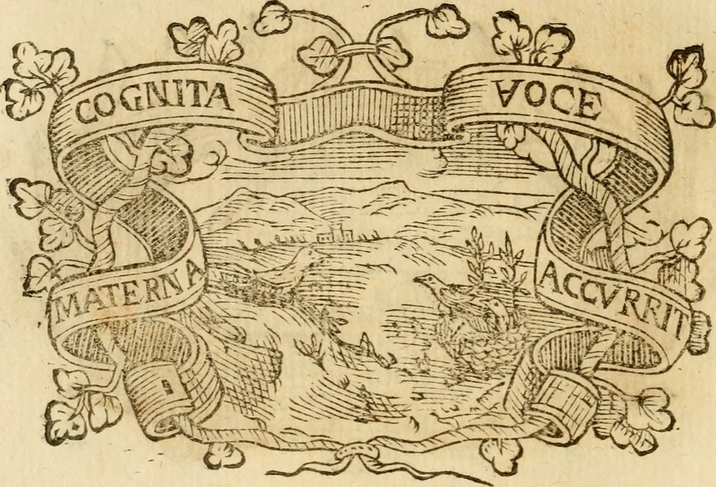An illustration from Imprese dell' Offitioso, accademico intronato, 1628, leaf 469