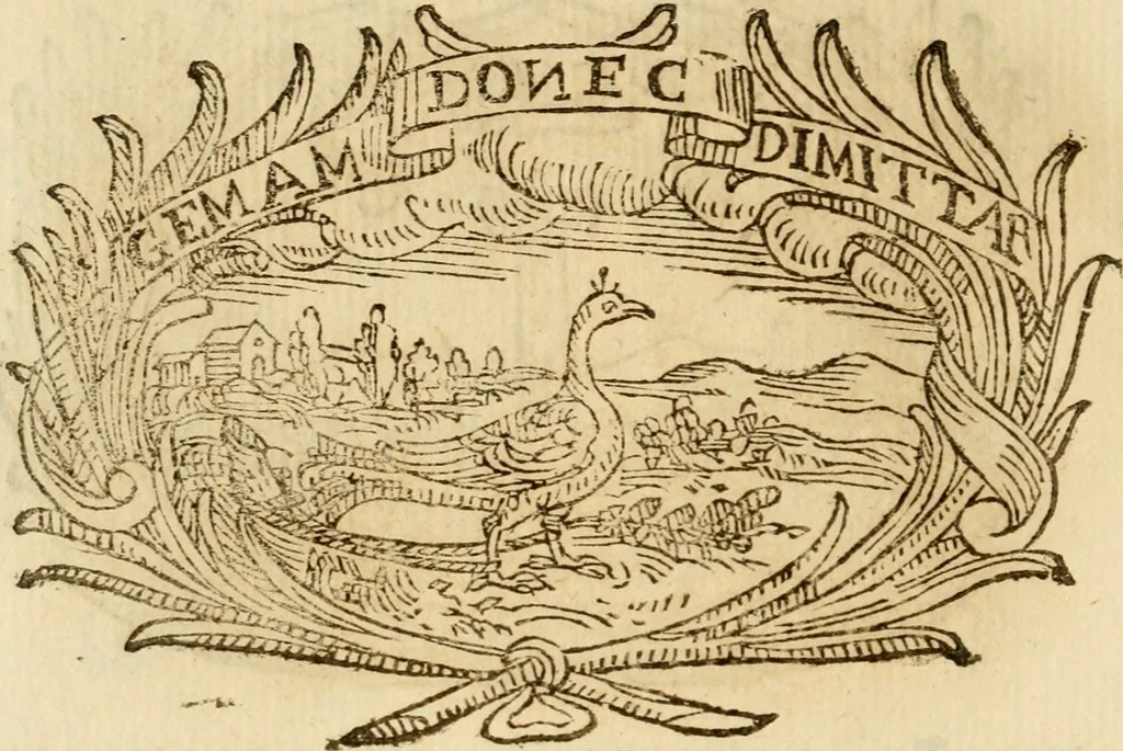An illustration from Imprese dell' Offitioso, accademico intronato, 1628, leaf 471
